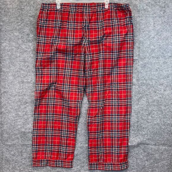 NWT WONDERSHOP Pajama Set Men's Sz 3XL Red Plaid Long Sleeve 100% Cotton Holiday - Picture 11 of 16